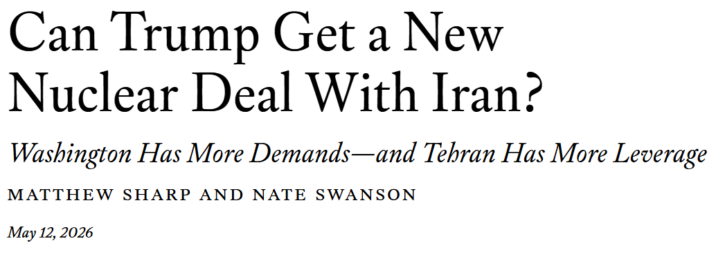 Negotiating On Iran's Nuclear Program